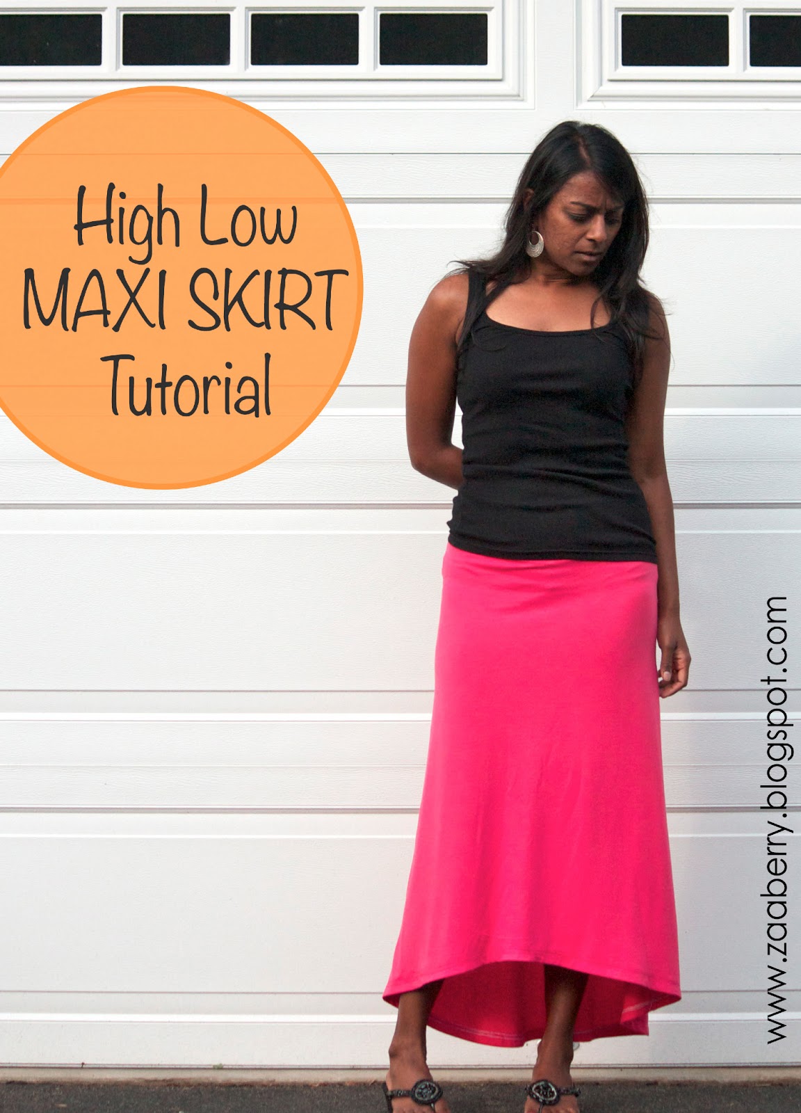 high low skirt pattern