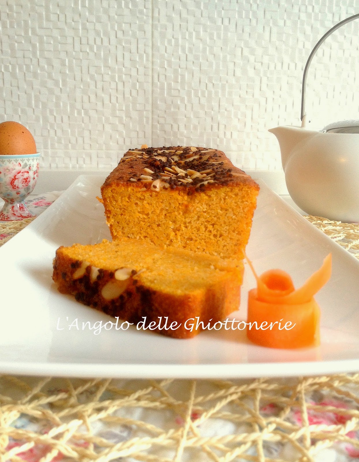 soft&sweet carrot plum cake. simone rugiati docet