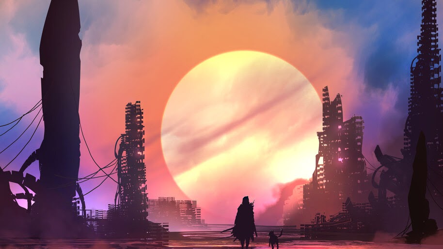 Sci-Fi, Digital Art, Silhouette, 8K, #4.958