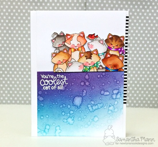 You're the coolest Cat Card by Samantha Mann | Company of Cats Stamp Set by Newton's Nook Designs #newtonsnook