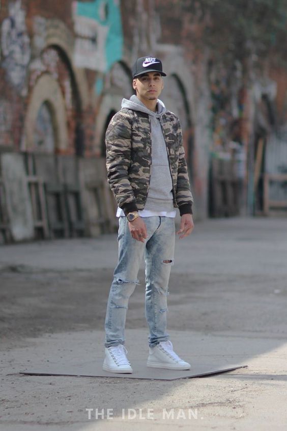 jaqueta bomber camuflada masculina