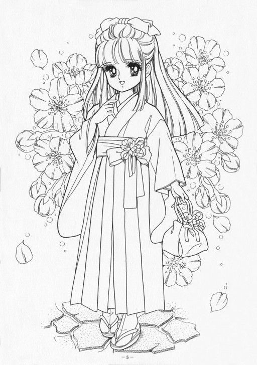 Tranh tô màu Anime 11