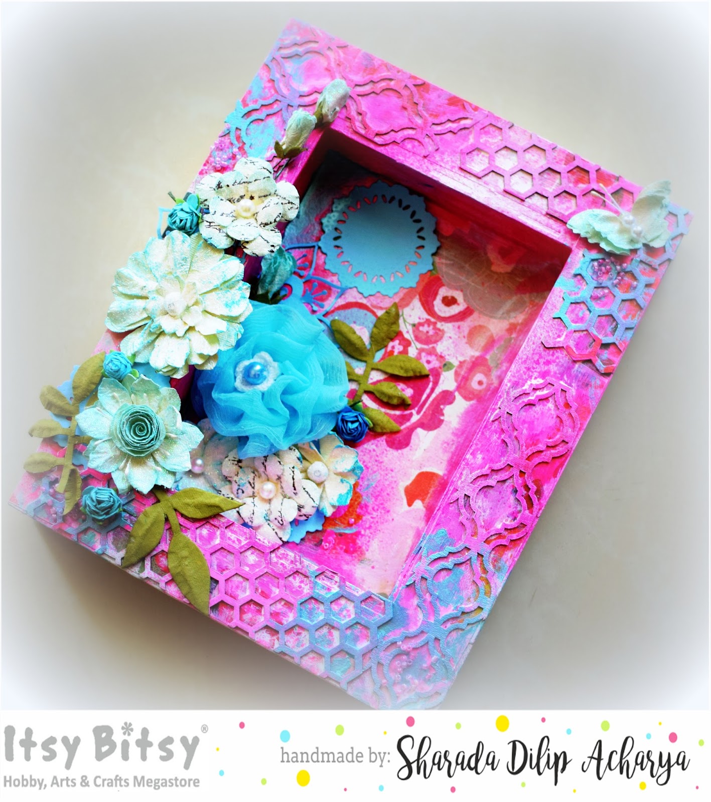 Itsy Bitsy The Blog place Mixed Media creation with ALTERABLE PHOTO