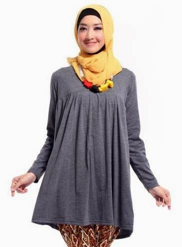 15 Koleksi Desain Baju Atasan Muslim Wanita Terbaru 2019