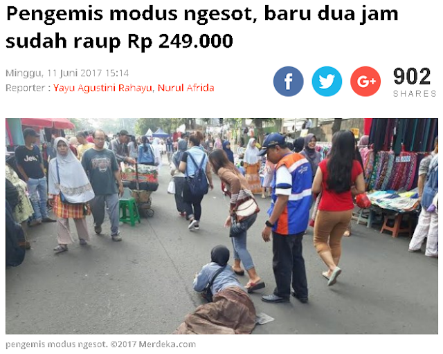 Fakta, Mengemis Sudah Jadi Profesi Sedangkan Kemiskinan Sebuah Kedok! Hati-hati Jika Memberi