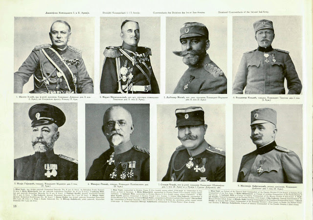 Serbian Divisional Commandants of the 1st and 2nd Army - WW1 Information