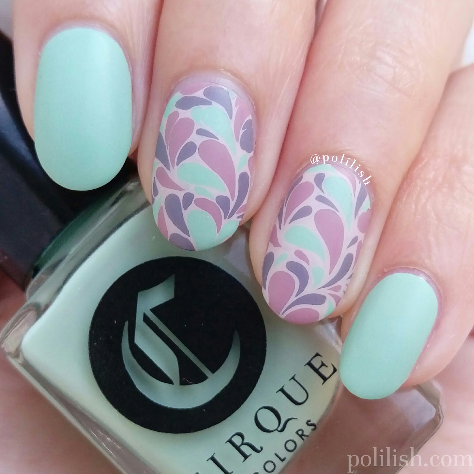 Polilish Nail Art Retro Reverse Stamping Nail Art Design Polilish
