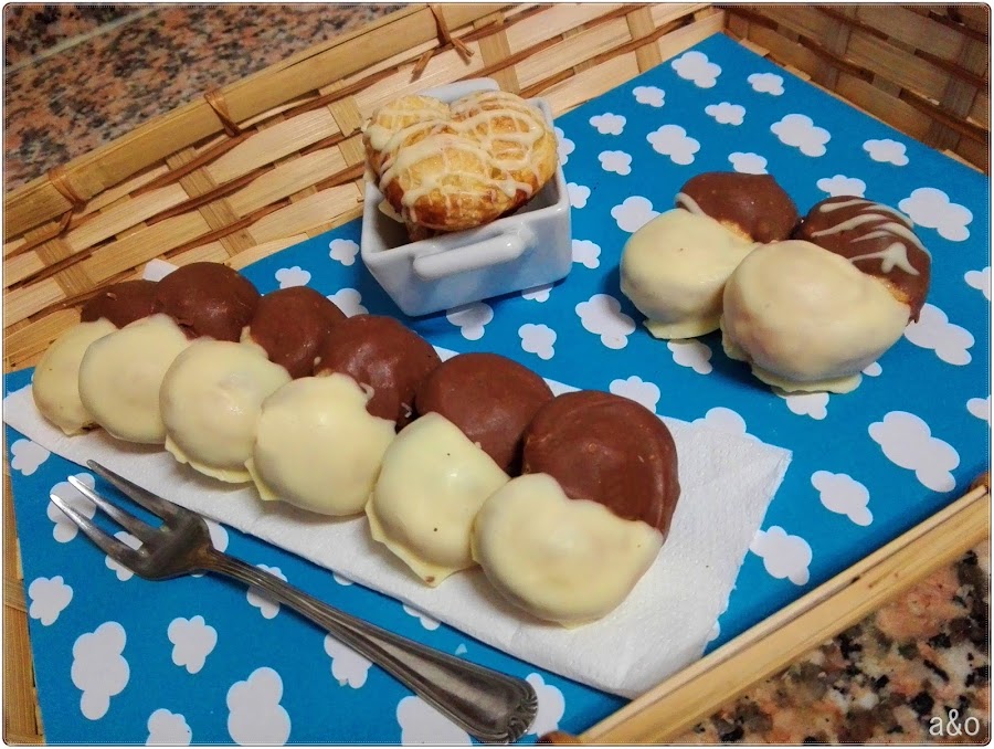 Palmeritas de dos chocolates