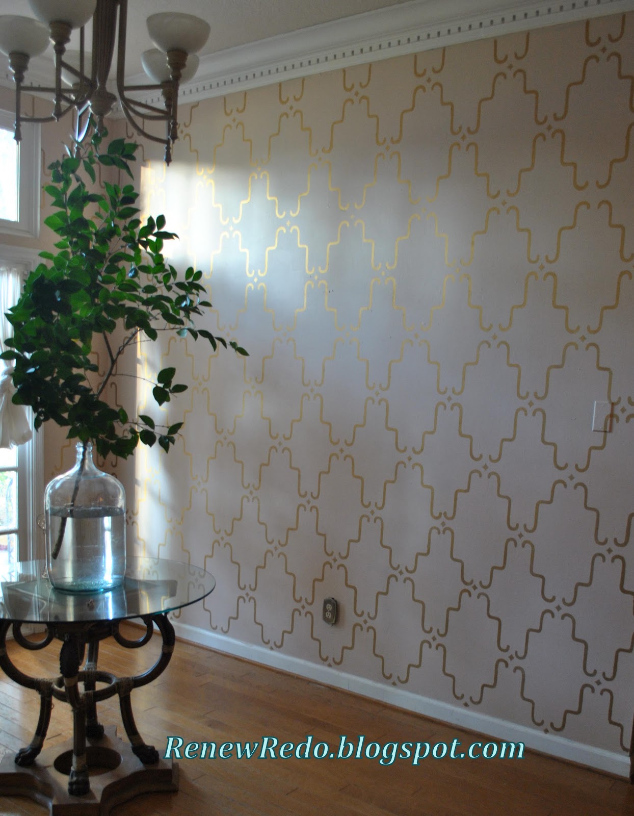 ReNew ReDo! Another Rub n' Buff Wall Stencil In The Works!