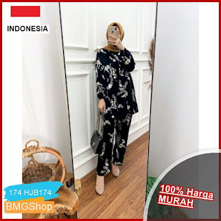 HJB174 Arynda Set Setelan Rayon Busui BMGShop