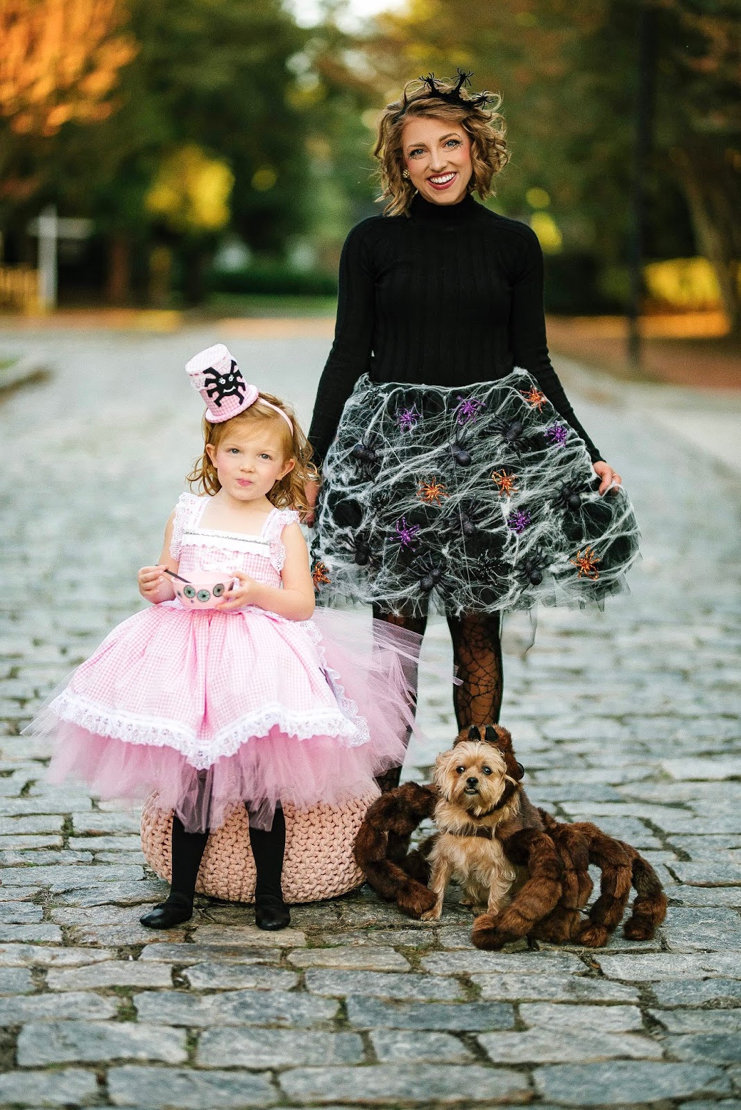 Family Halloween Costume Ideas: A Little Miss Muffet Halloween - Something Delightful Blog