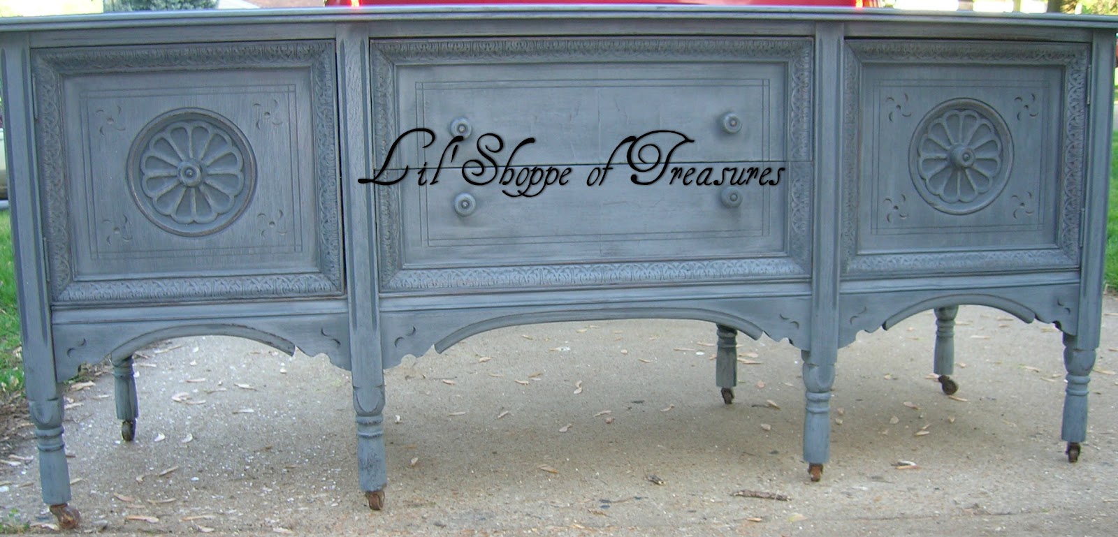 Shabby Shoppe Talk Matching Buffet to China