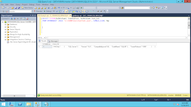 All about SQLServer: SQL Server Import (Bulk load) JSON file into table