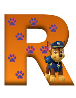 Alfabeto de la Patrulla Canina o Paw Patrol con Todos los Personajes. 