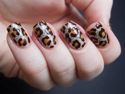 leopard nail nails blinged safari animal glitter glaze china cheetah designs brown manicure easy gel winter chalkboard chalkboardnails appropriate seemed