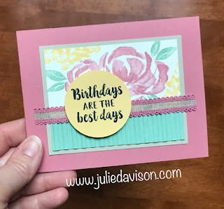 Stampin' Up! Beautiful Friendship Color Challenge Card #GDP205 ~ www.juliedavison.com