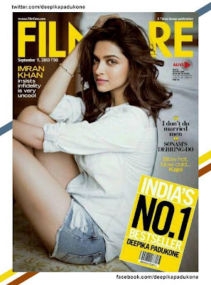 Deepika Padukone on the September cover of Filmfare Magazine