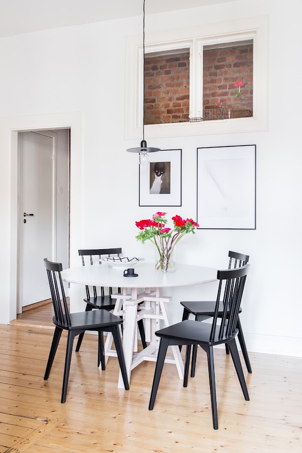 comedor, blanco, estilo nordico, suelo natural, madera natural, interiorismo, decoracion nordica,