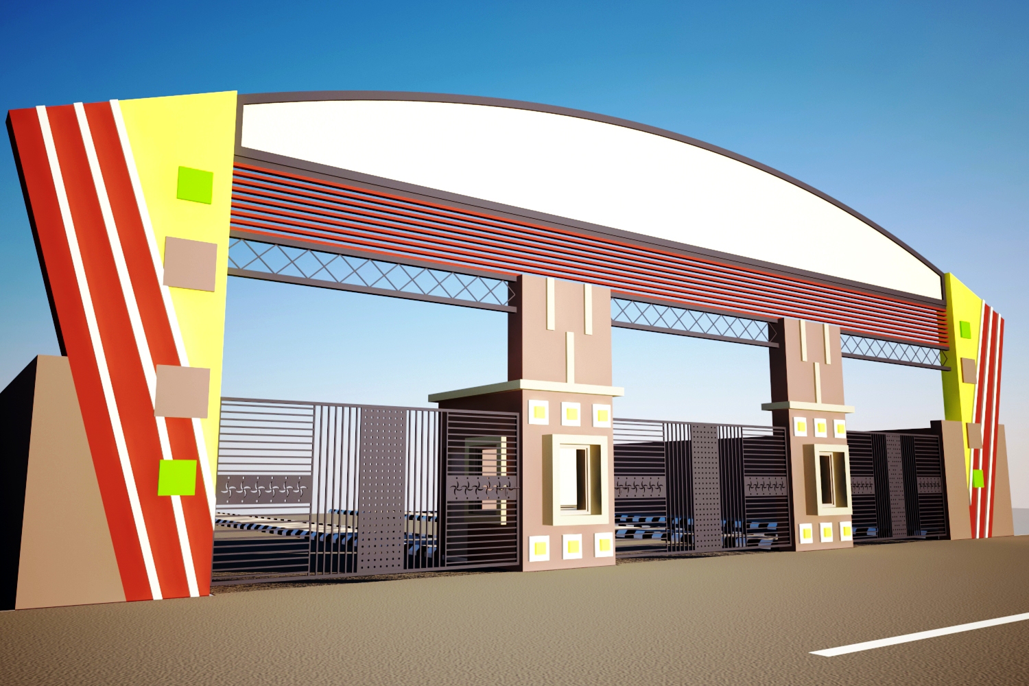 Proposed Design of School Gate Narendra Aliani