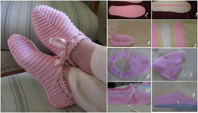 sapatilhas de trico passo a passo