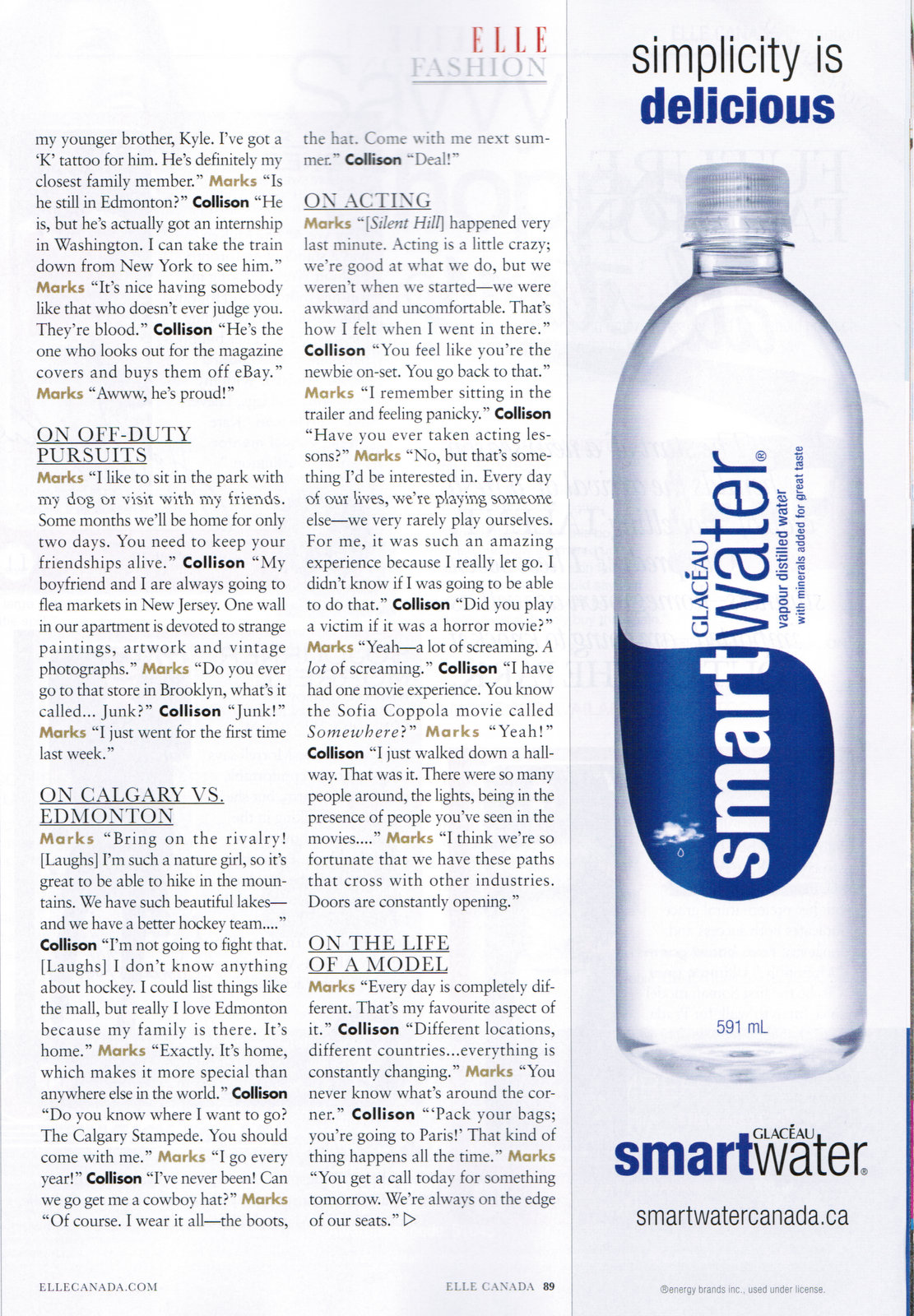 mode models blog Inside Heather and Meghan's Elle Canada cover story!