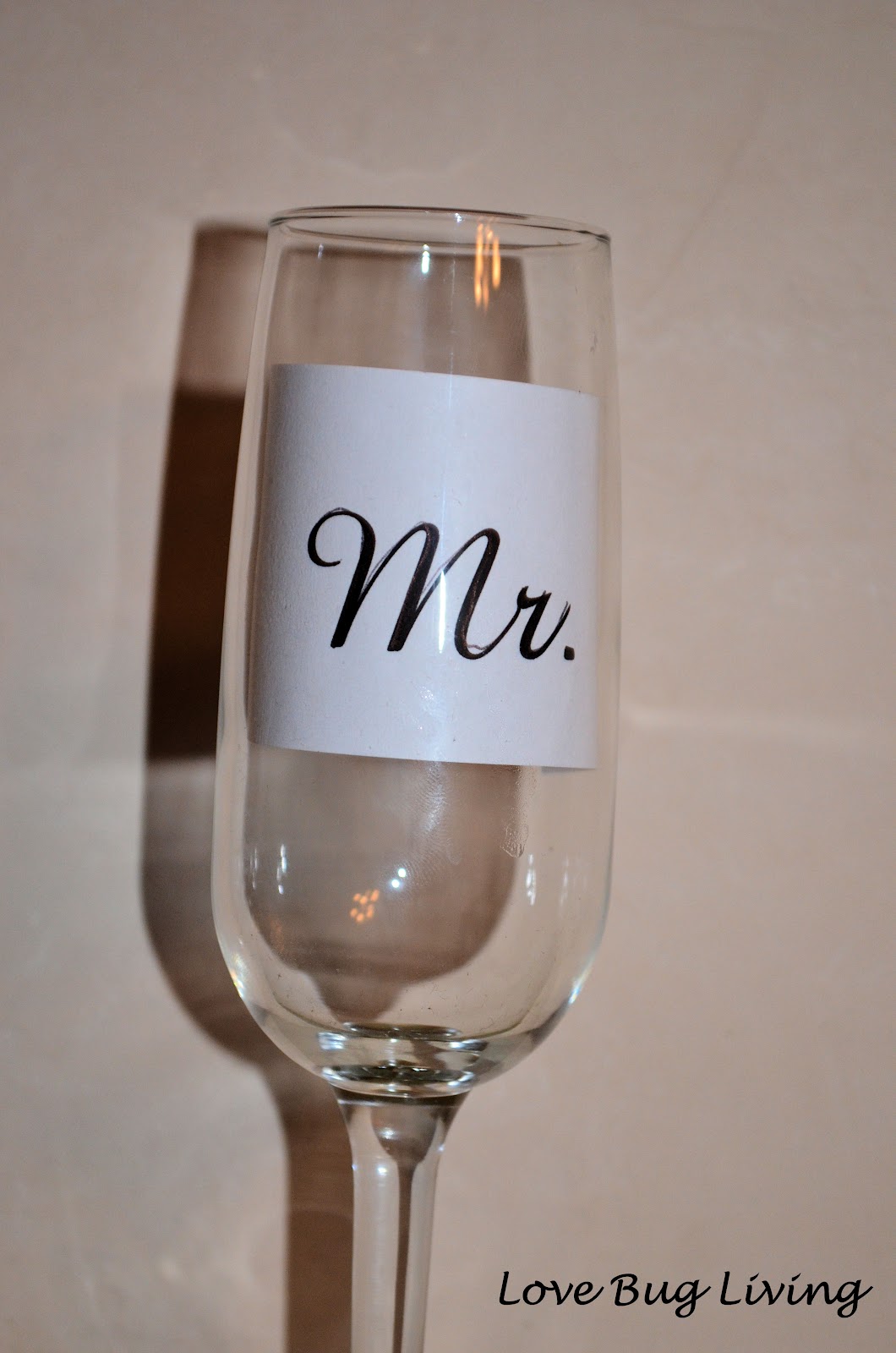 Love Bug Living: Wedding Toasting Glasses