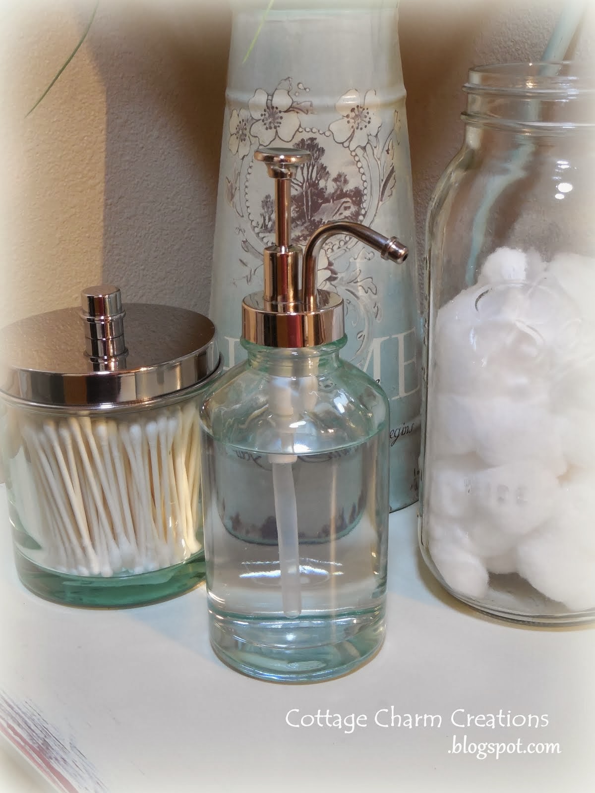 Cottage Charm Creations vintage soap dispensers