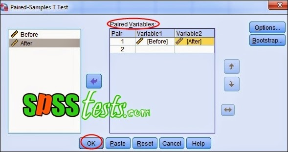 Paired Samples t-test Example Using SPSS