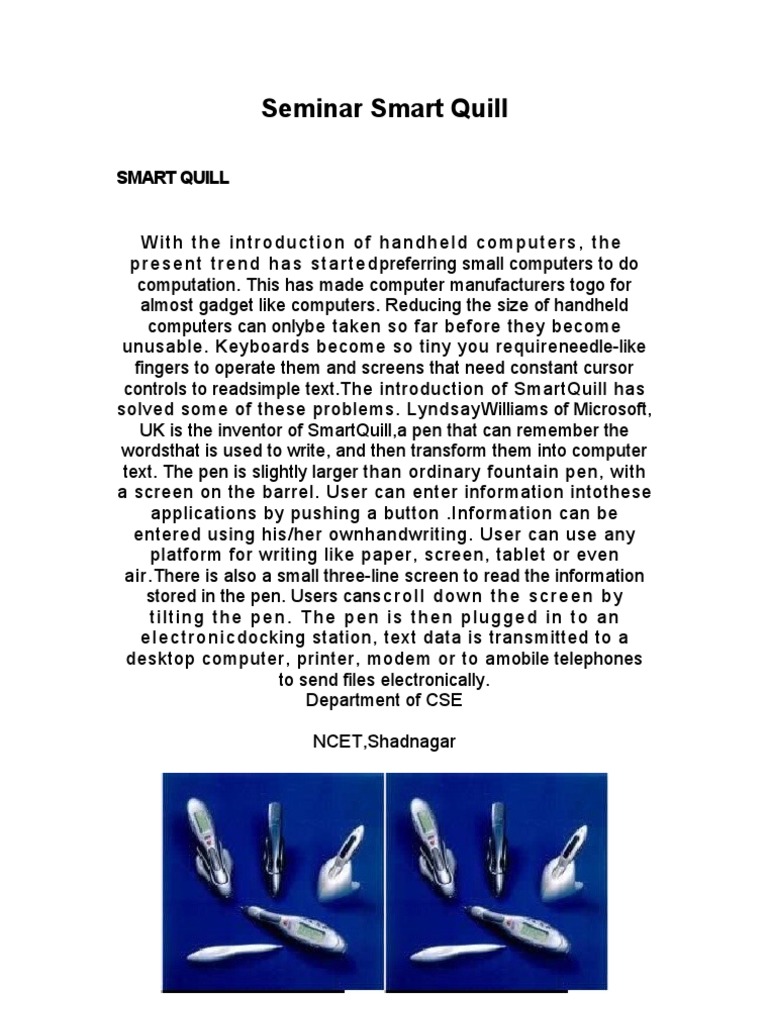 smart quill Scribd india