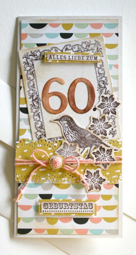 Scraptella: Tarjeta de cumple 60