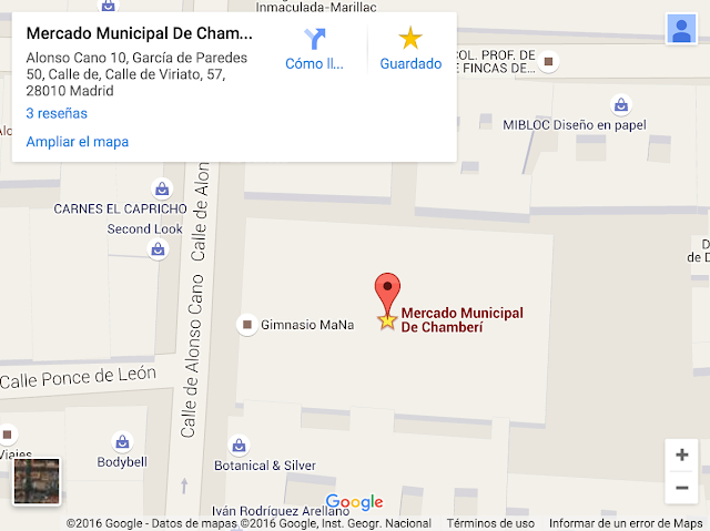 Ubicación, Mercado de Chamberí Ubicación y localización Mercado de chamberí