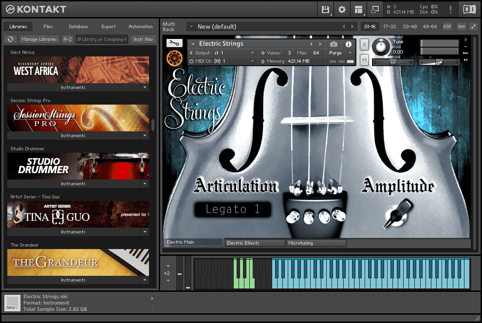Neocymatics Hybrid Strings KONTAKT Library