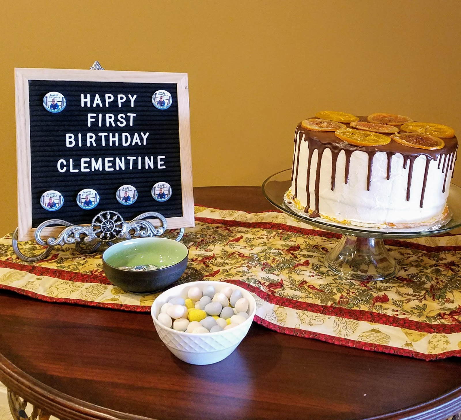 Whistling Prairie Clementine First Birthday Party