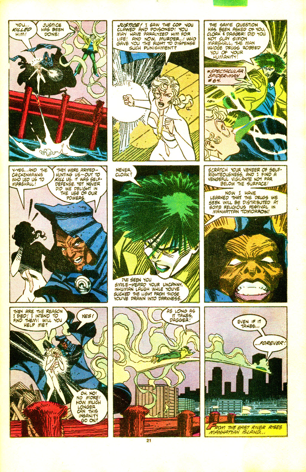 Read online Cloak and Dagger (1985) comic -  Issue #5 - 22