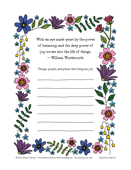 Adventures In Guided Journaling Printable Guided Journal Pages Undated Adventures In Guided Journaling Printable Guided Journal Pages Undated
