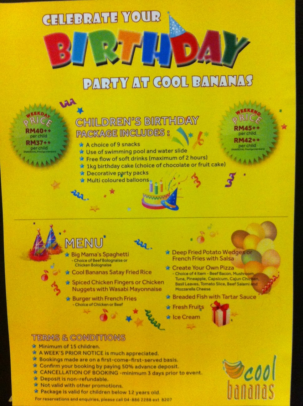 Malaysian Meanders Swim Parties at the ParkRoyal Resort