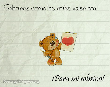 Mensajes para enviar a los sobrinos.