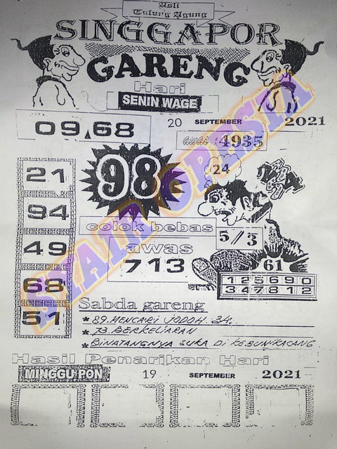 PREDIKSI singapura