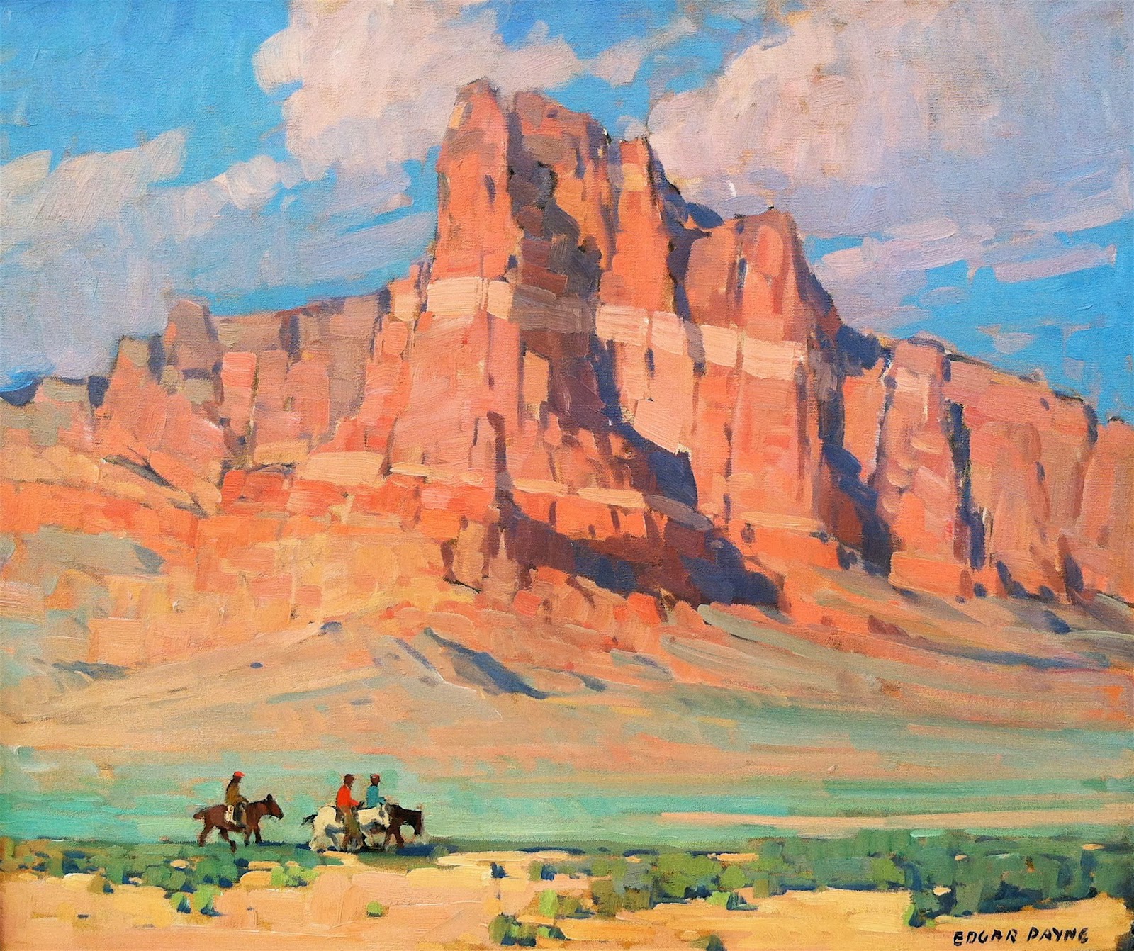 Edgar Payne Composition Of Outdoor Painting
