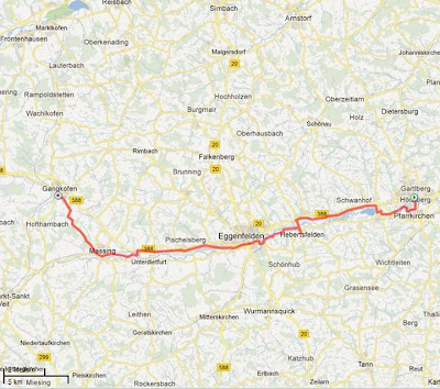 Feierabendrunde: Rottalradweg, Massing - Pfarrkirchen Feierabendrunde: Rottalradweg, Massing - Pfarrkirchen