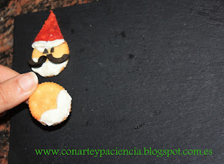 Saladitos de Papá Noel Con Arte y Paciencia