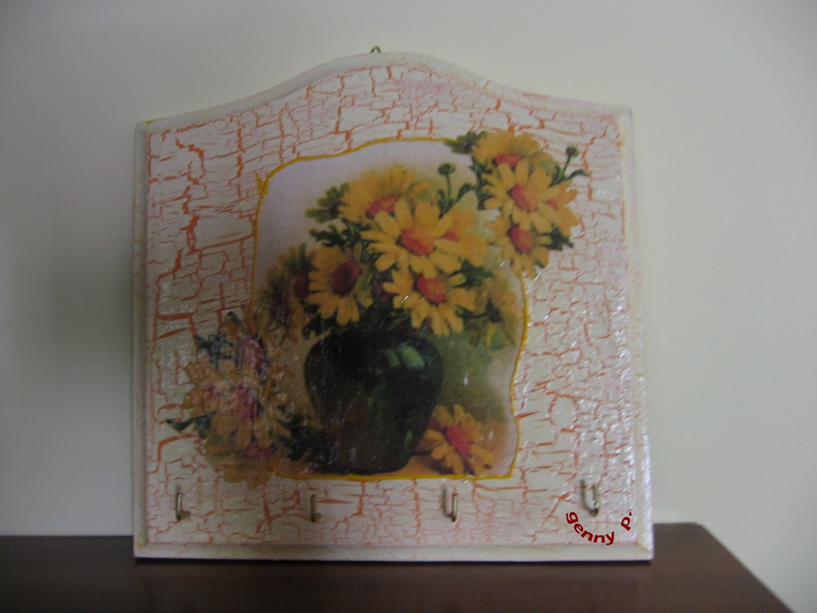 A ME PIACE COSI' decoupage su legno