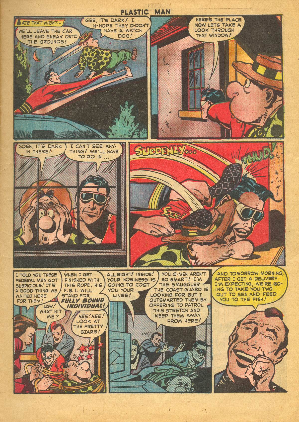 Read online Plastic Man (1943) comic -  Issue #34 - 7