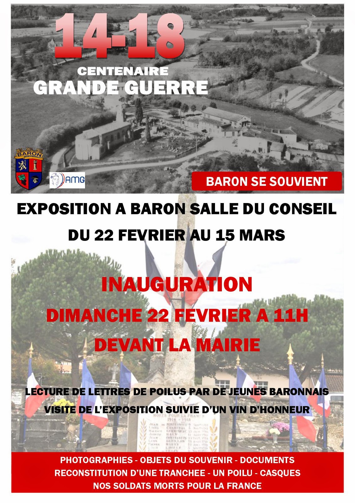 MAIRIE de BARON: EXPO 14/18 à BARON