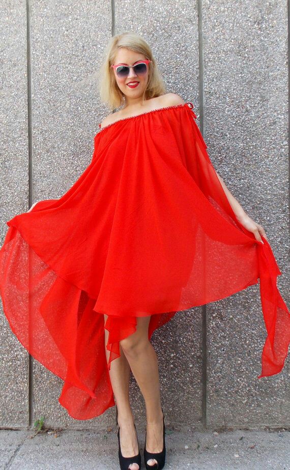 Fαshiση Gαlαxy 98 ☯ Plus size Red off shoulder maxi Dress