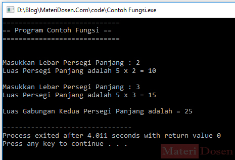 Perbedaan Fungsi Dan Prosedur Dalam Bahasa C Amp C Materi Dosen