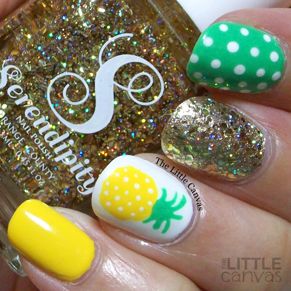 The One with the Best Pineapple Manicure Ever The Little Canvas