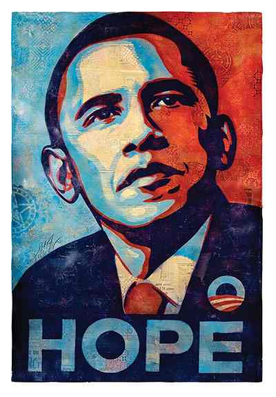 Eve Cooper- The Illustrator AD5508: Shepard Fairey- Political Posters