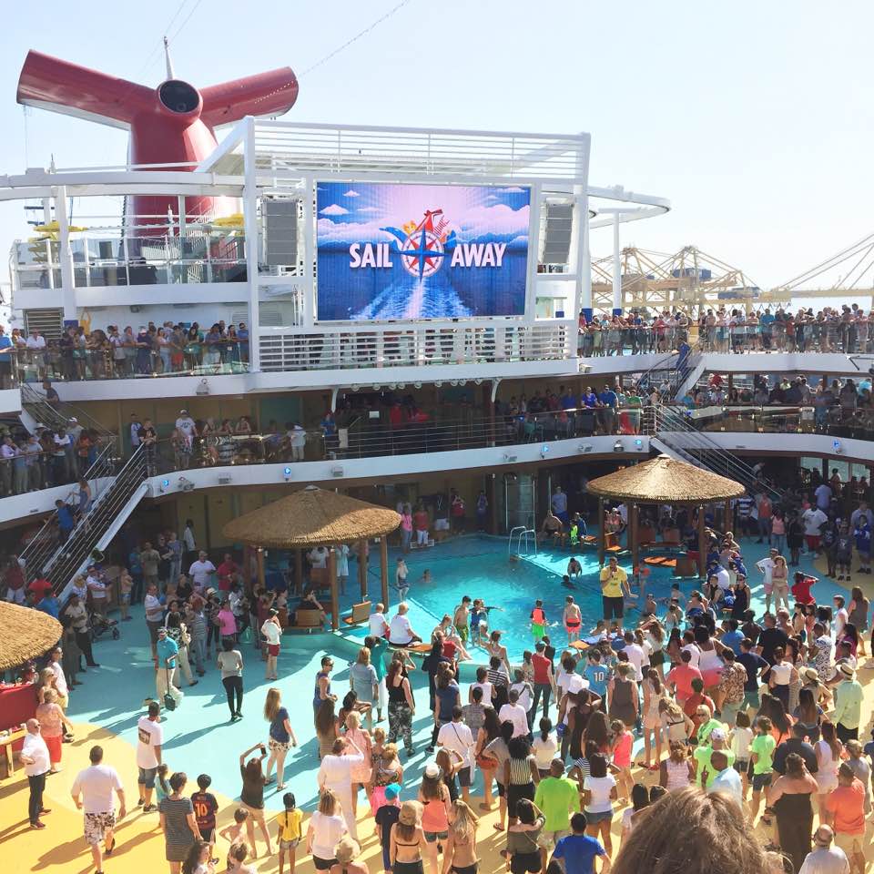 Carnival Vista Cruise sail away