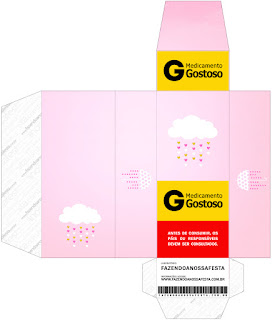 Blesing Rain for Girls: Free Printable Boxes. Blesing Rain for Girls Hangover Box.